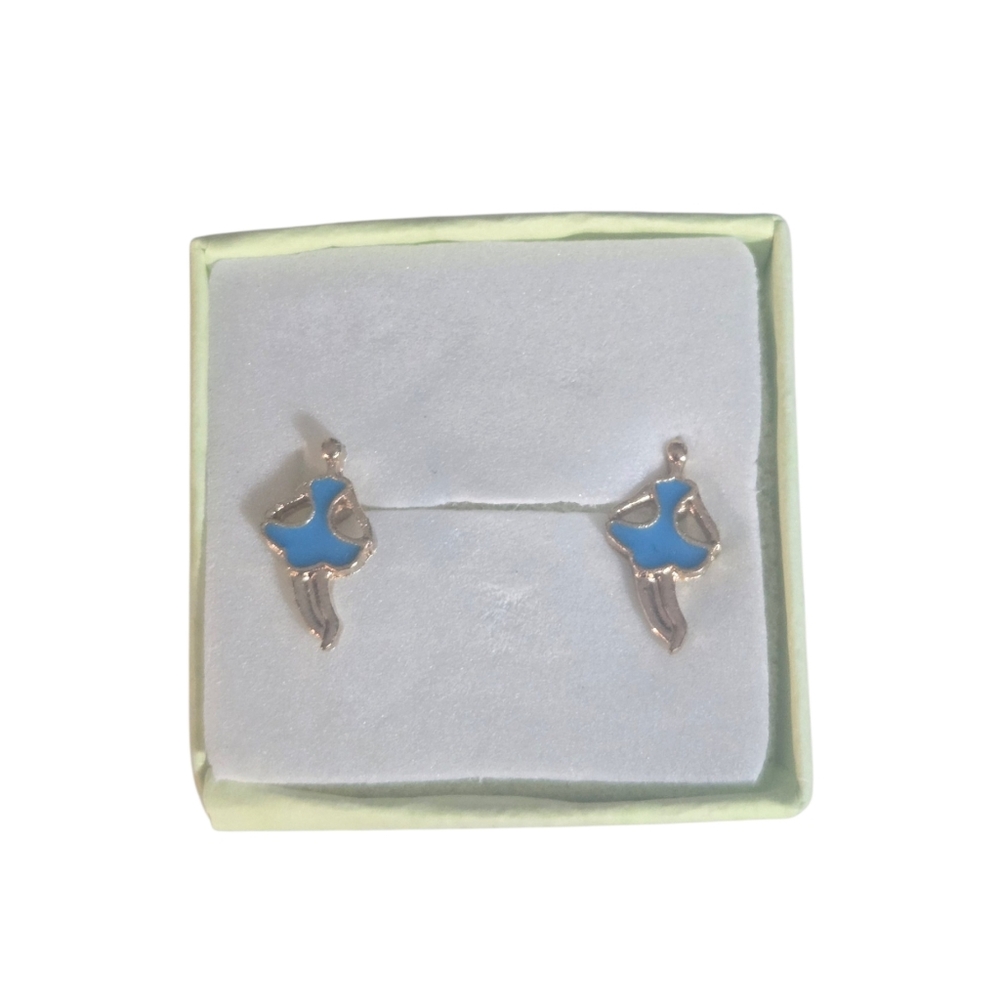 Blue Ballerina Earrings (NWOT)